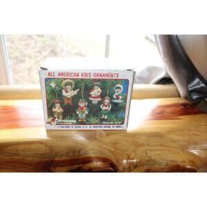 1986 All American Kids Ornaments Christmas Complete set.